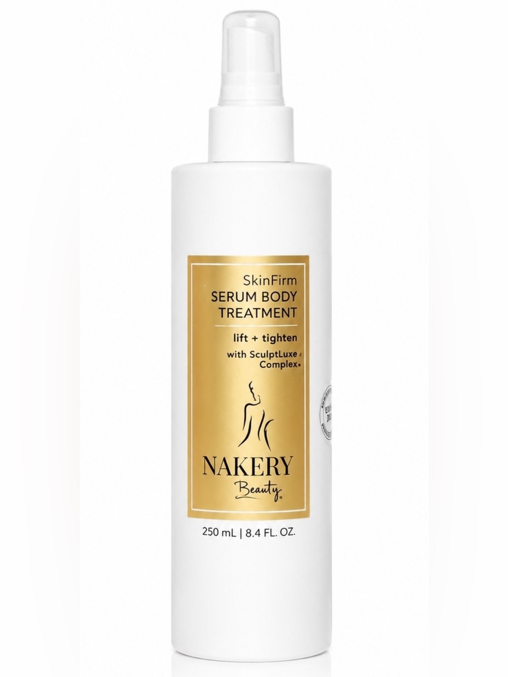 Nakery Beauty SkinFirm Serum Body Treatment - White & Gold